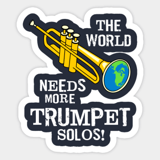 Trumpet Solos White Text Sticker